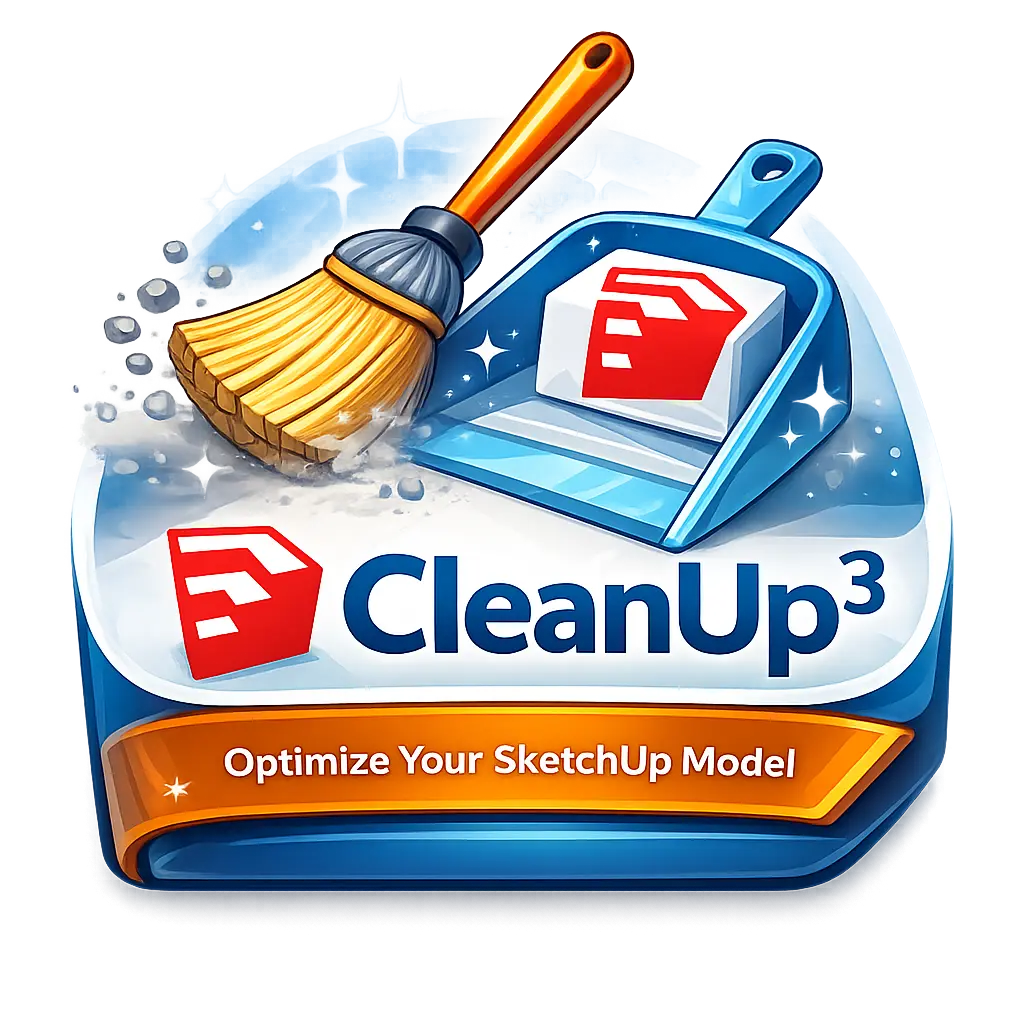 CleanUp3 SketchUp Plugin Icon