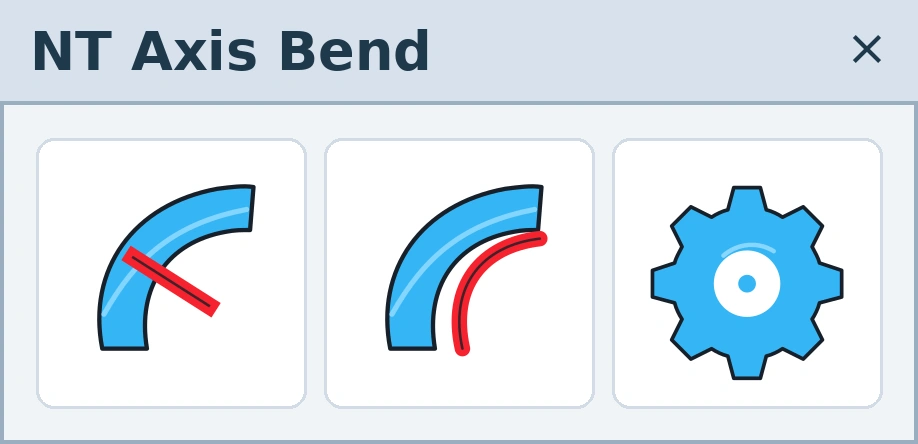 NT Axis Bend SketchUp plugin toolbar