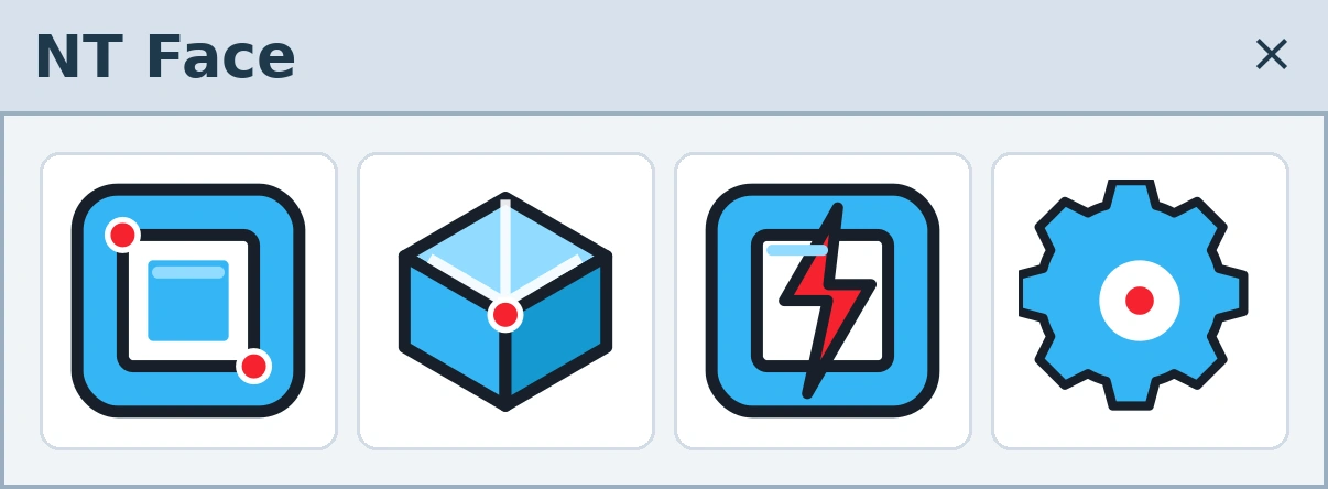 NT Face make face SketchUp plugin toolbar