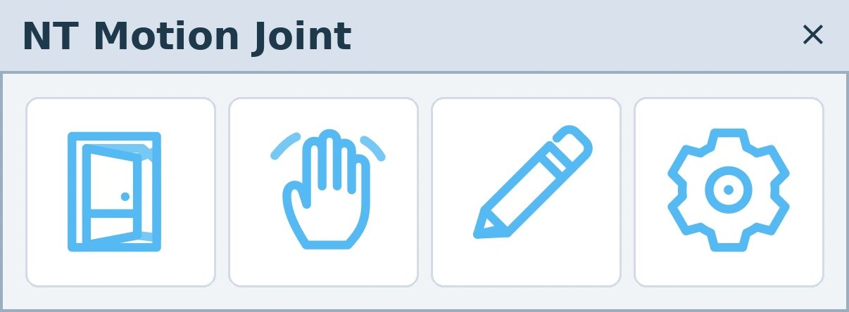 NT Motion Joint SketchUp animation plugin toolbar