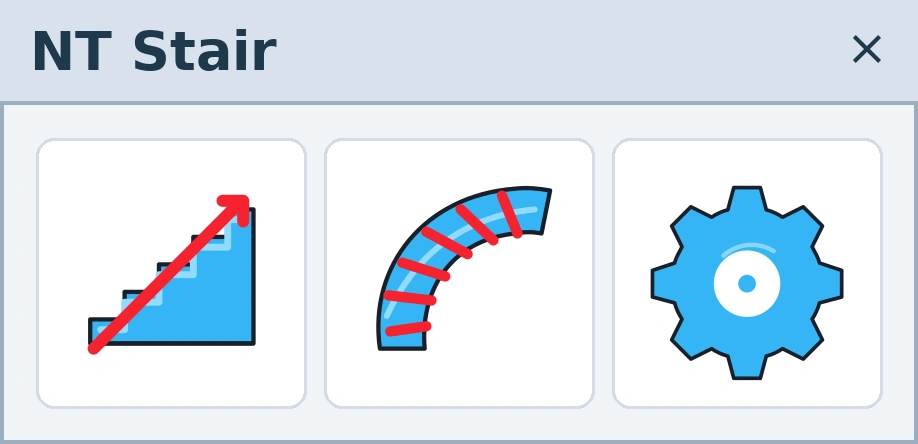 NT Stair plugin SketchUp toolbar